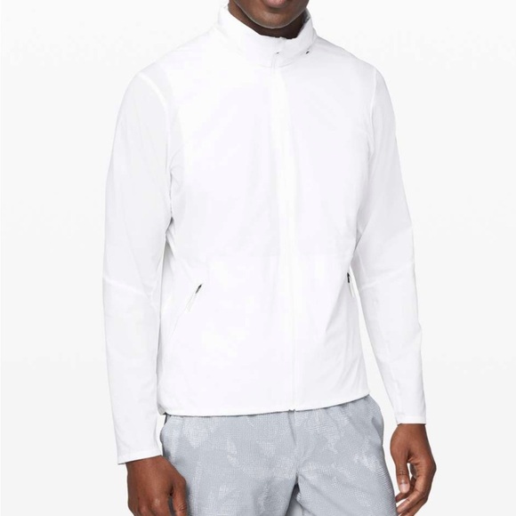 New Lululemon Men’s Active Lightweight Running Jacket - White - Medium - Picture 2 of 12